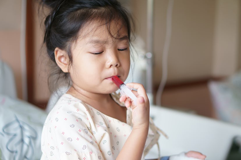 Doctors recommend over-the-counter fever reducers for keeping kids with the flu comfortable.