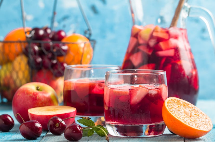 Sangria is an easy game day drink.