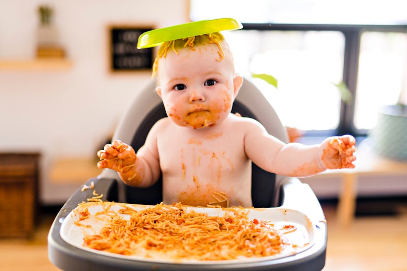 Once your baby has good head control and can sit up, noodles are fair game, experts say.