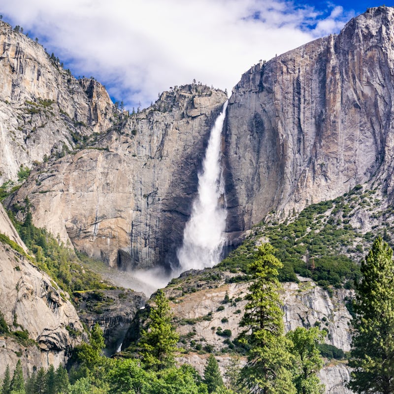 Upper Yosemite Falls as seen from Yosemite Valley, Yosemite National Park, California