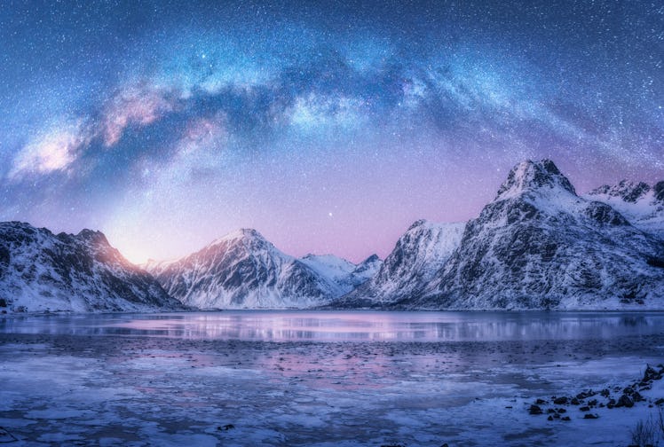These winter Zoom backgrounds include mountains around the globe.