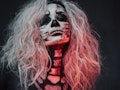 Halloween skeleton makeup