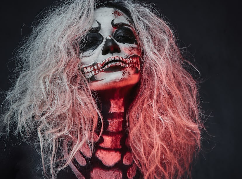 Halloween skeleton makeup