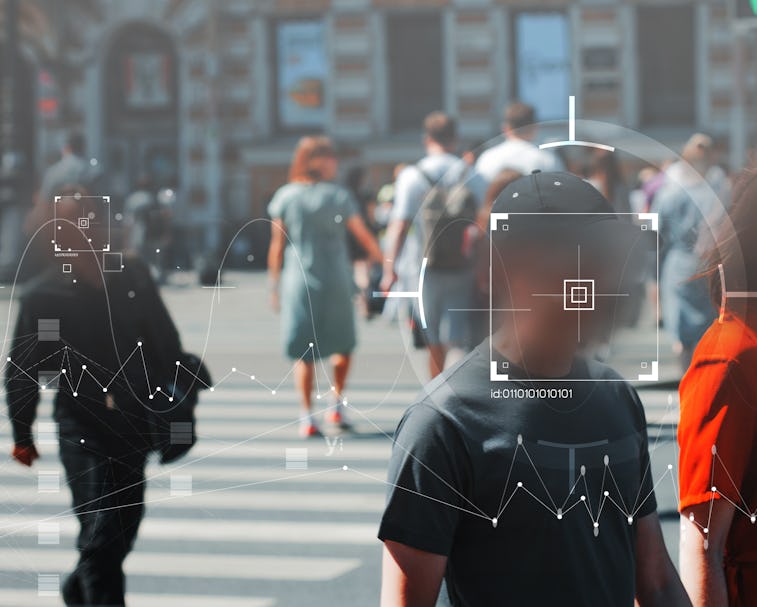 Face recognition and personal identification technologies in street surveillance cameras, law enforc...