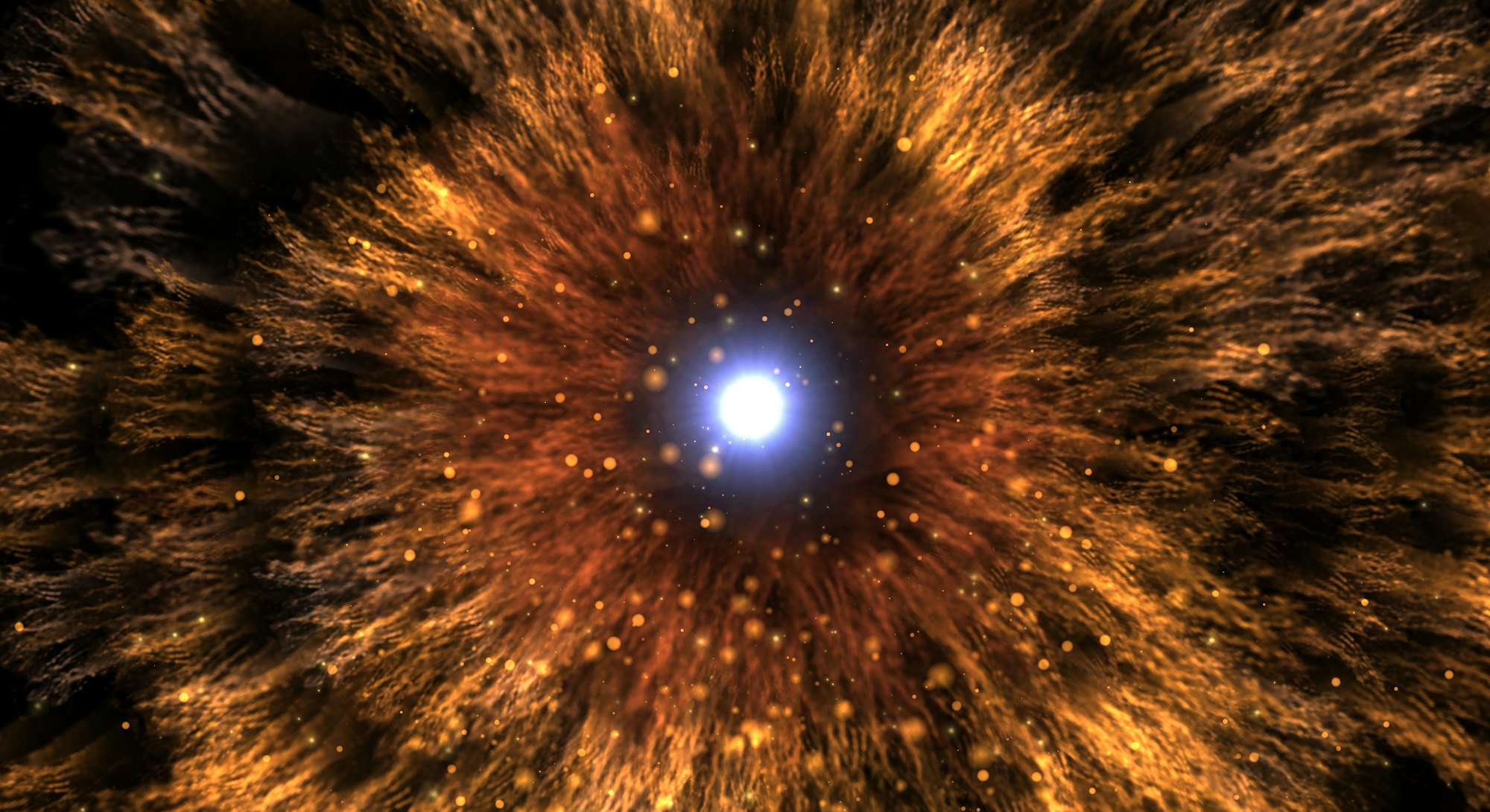 Supernova. Supernova flash. Evolution of stars.3d rendering