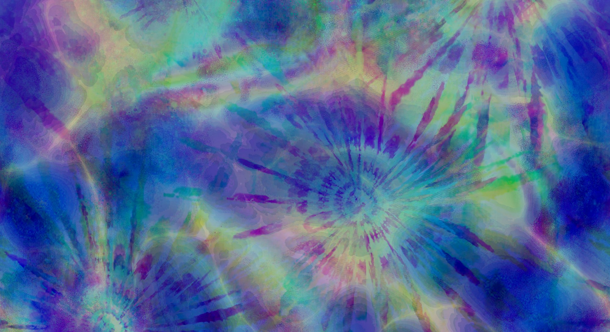 Fluid Digital Colourful Kaleidoscope  Print