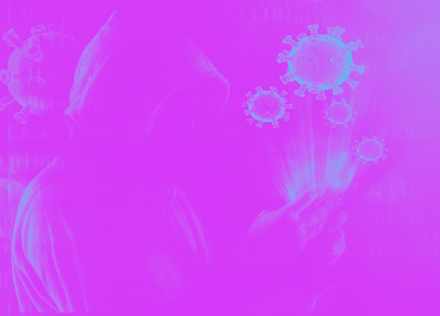 hacker injecting phone malware during covid-19 pandemic