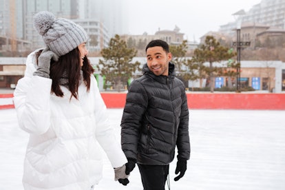 Outdoor winter dates to try during the pandemic include ice skating.