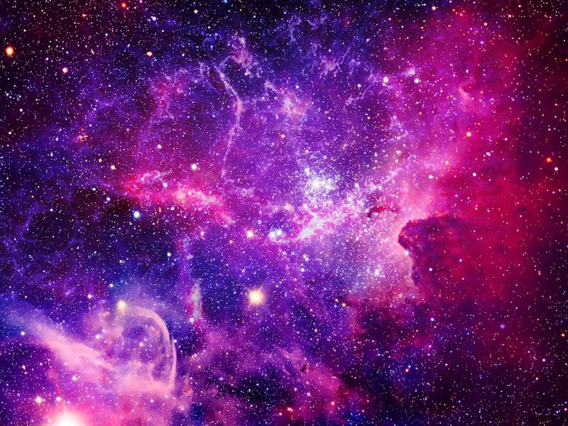 Bursting Galaxy - Elements of This Image Furnished by NASA