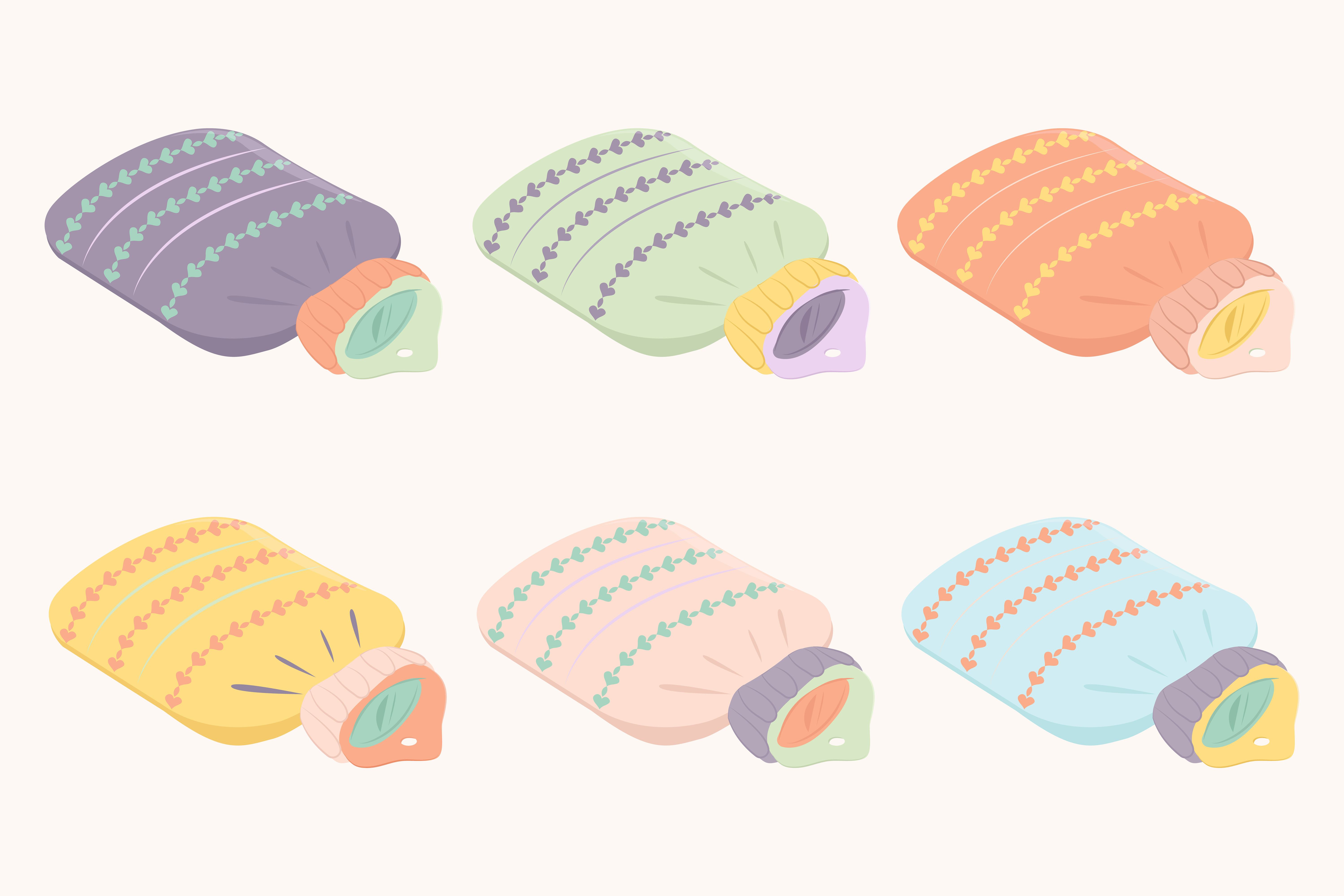 Set of rubber hot water bottles in knitted covers