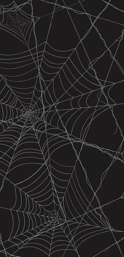 spiderweb isolated black background for halloween theme night party. cobweb vector eps10