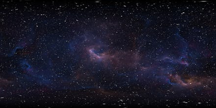Space background with nebula and stars. Environment 360 HDRI map. Equirectangular projection, spheri...