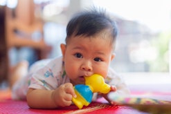Experts say cleaning your baby's teething toys frequently can keep them germ-free.
