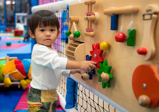 little boy at daycare