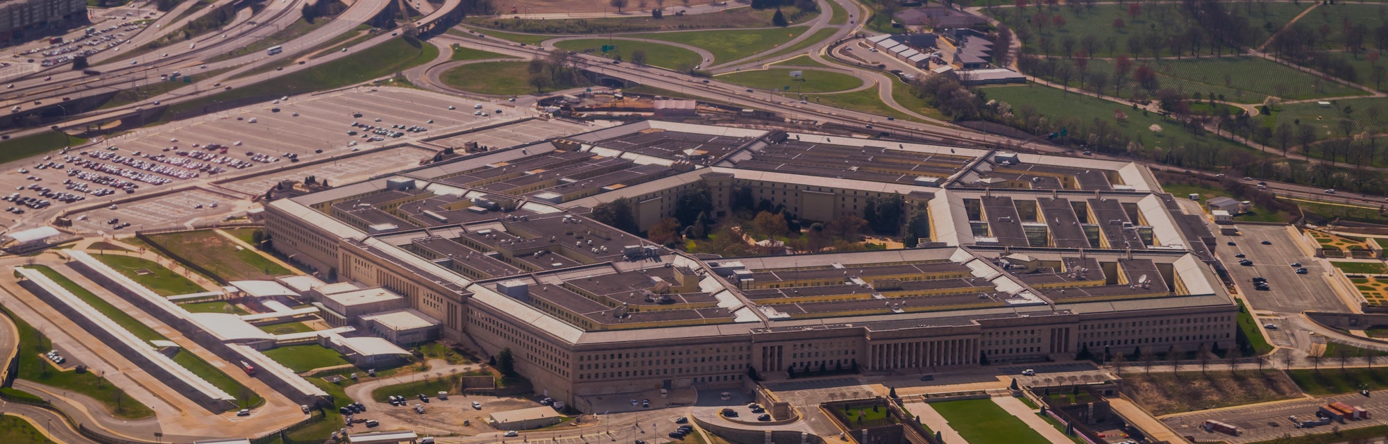 The Pentagon from above in Washington, DC