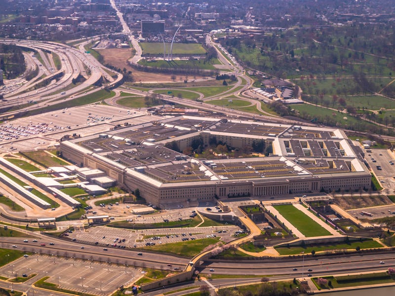 The Pentagon from above in Washington, DC