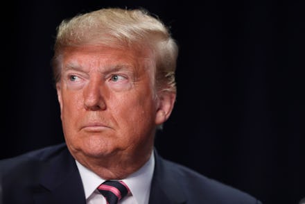 United States President Donald Trump during the breakfast