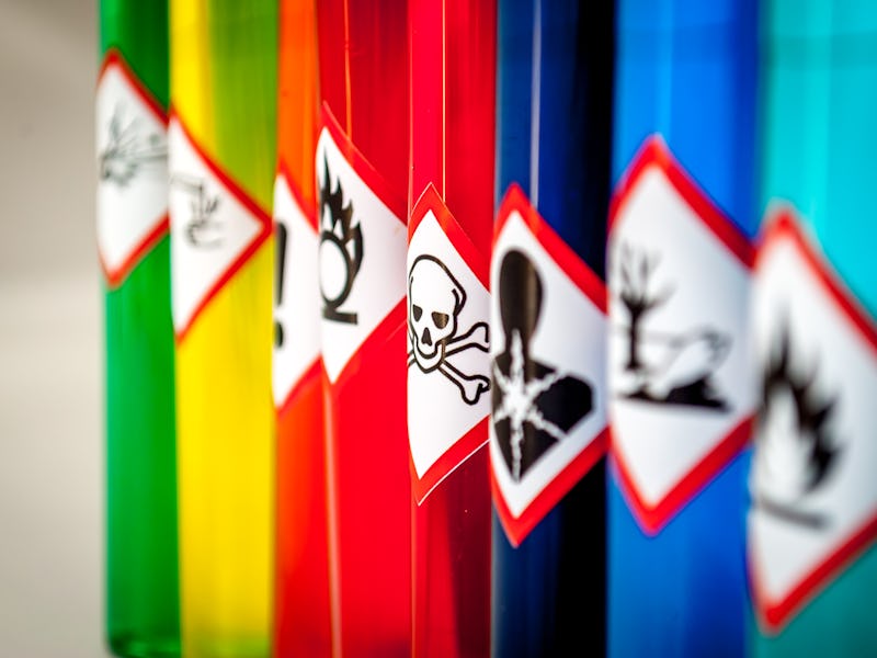 Chemical hazard pictograms Toxic focus