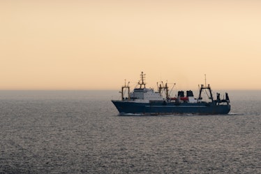 A deep-sea trawler of deep-sea fishing