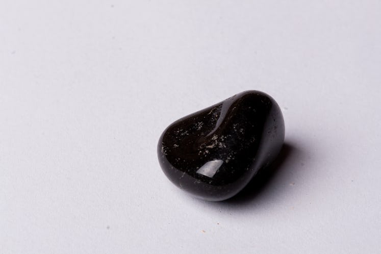 Black onyx. Is a cryptocrystalline form of Quartz