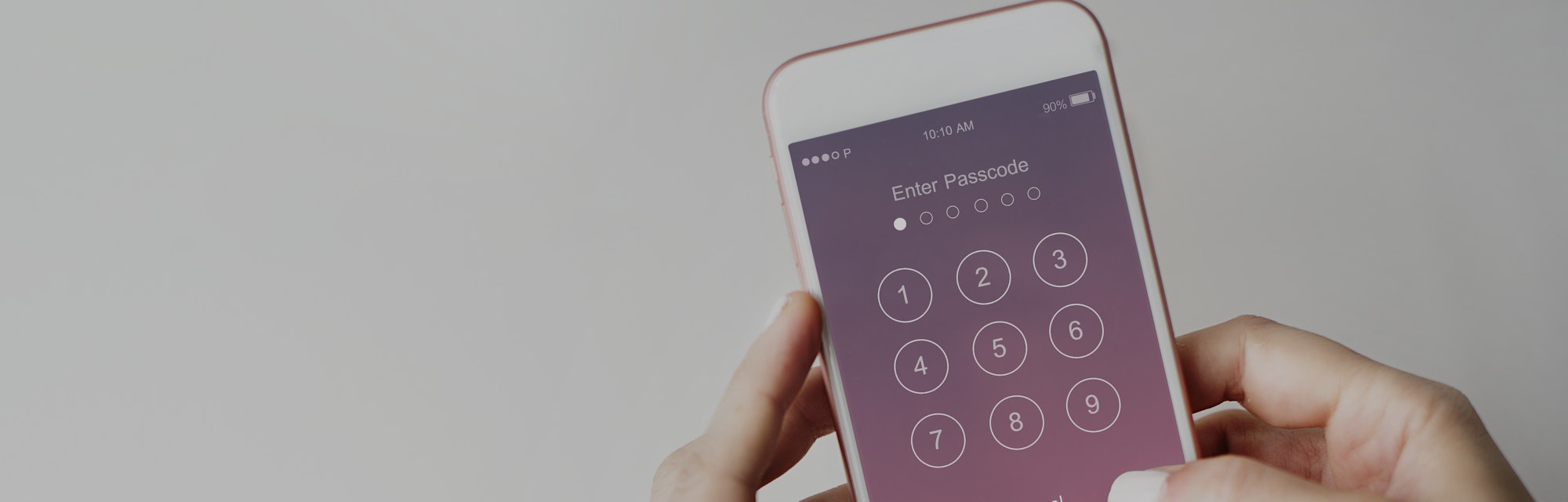 Enter Passcode Security System Concept