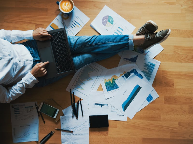 creative home work space - work from home concept