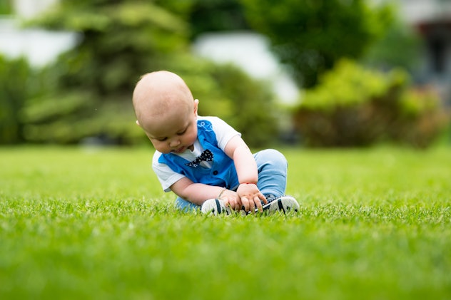 baby boy on the grass