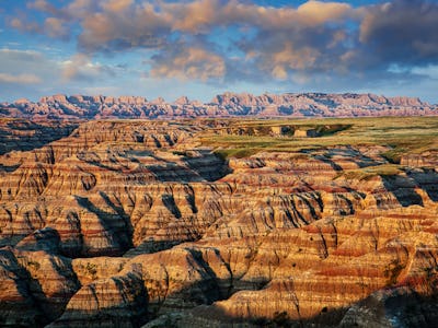 Sunrise at Big Badlands Point in Badlands National Park, South Dakota