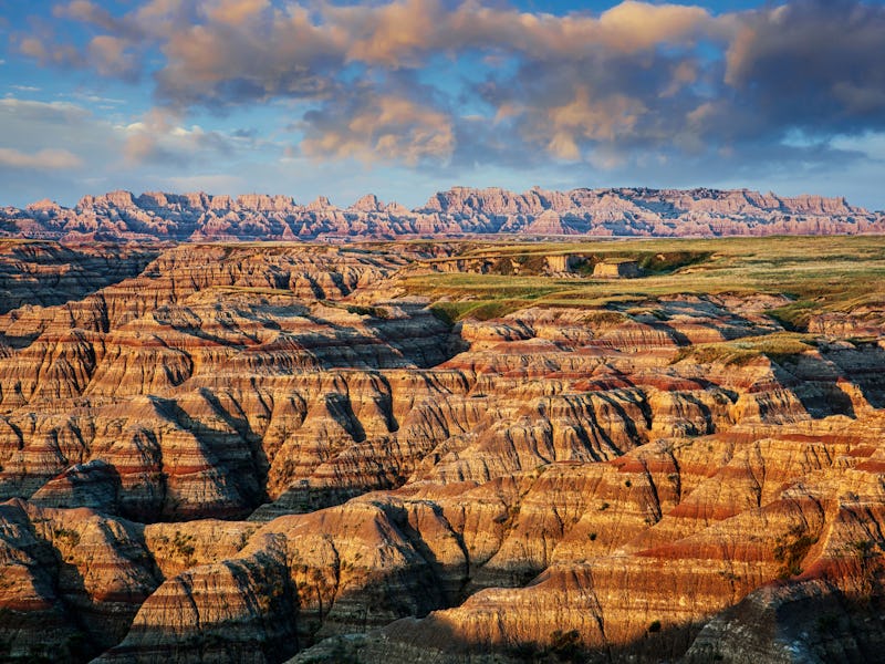 Sunrise at Big Badlands Point in Badlands National Park, South Dakota