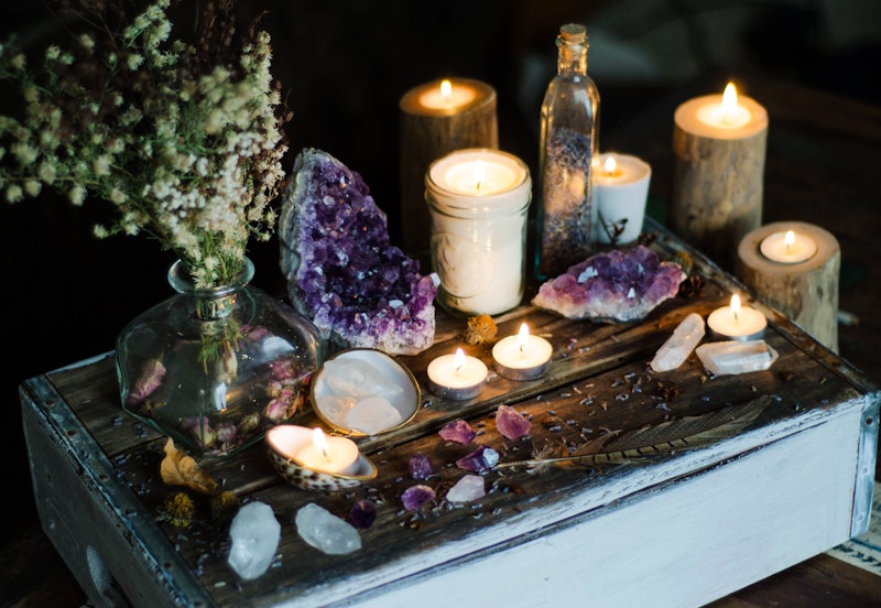 Mystical Altar Amethyst Candles