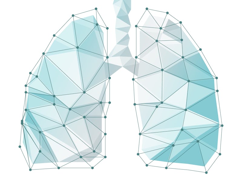 Lungs symbol. Breathing. Lunge exercise. Lung cancer (asthma, tuberculosis, pneumonia). Respiratory ...