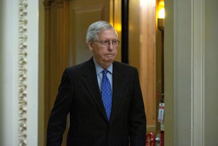 United States Senate Majority Leader Mitch McConnell (Republican of Kentucky) arrives at the United ...