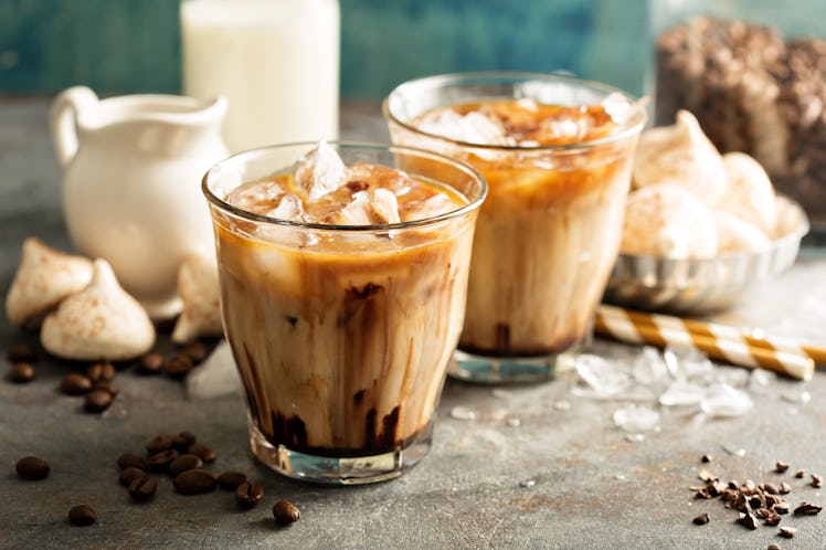 Whipped dalgona coffee has a strong flavor.