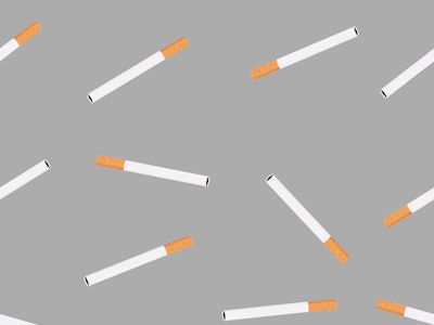 Cigarettes sign vector seamless pattern 
