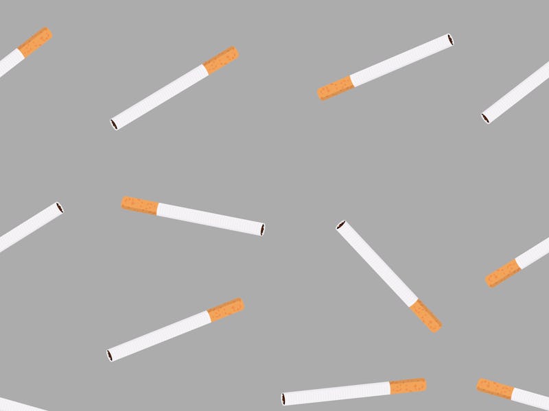 Cigarettes sign vector seamless pattern