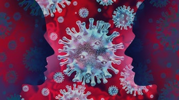 Coronavirus disease and flu outbreak or coronaviruses influenza background as dangerous viral strain...