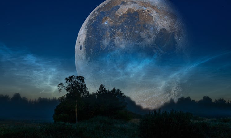 big moon in the night