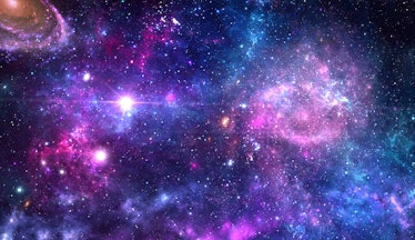 Planets and galaxy, cosmos, physical cosmology, science fiction wallpaper.