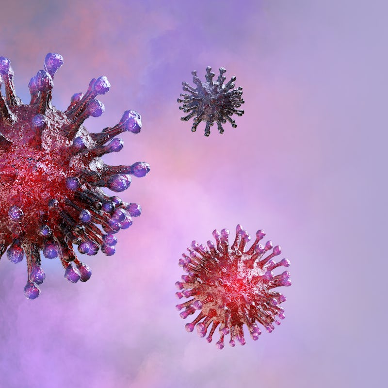 China pathogen respiratory coronavirus 2019-ncov flu outbreak 3D medical illustration. Microscopic v...