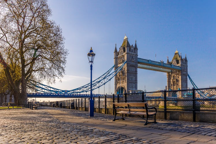 London City in spring