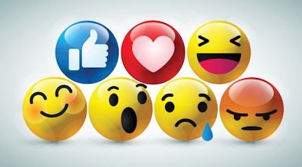 high quality 3d vector round yellow cartoon bubble emoticons for social media Facebook chat comment ...