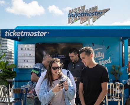 Ticketmaster helps fans get their digital tickets ready on their on mobile devices for the Seahawks ...