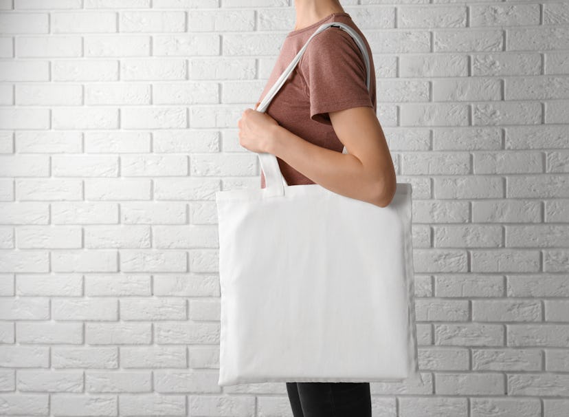 Switching from plastic bags to reusable tote bags is one way to live more sustainably.