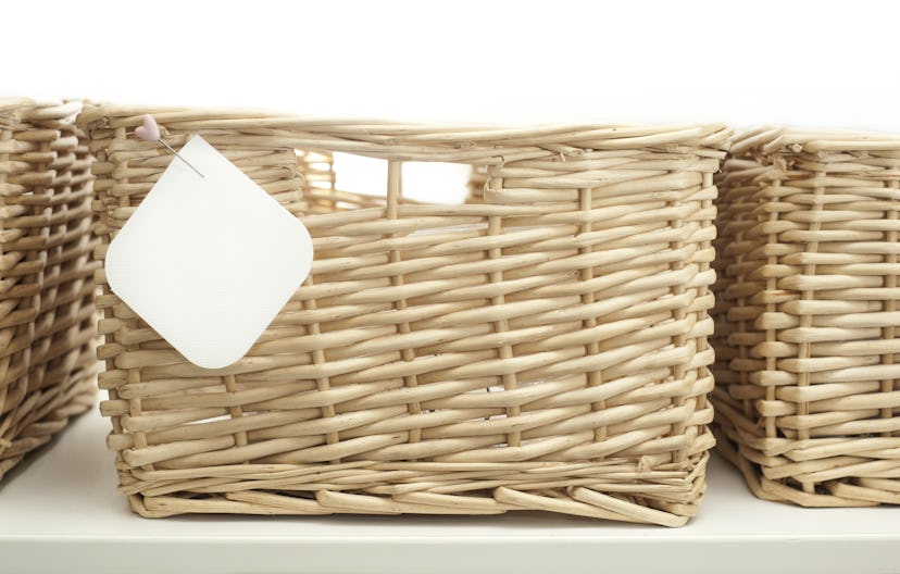 Storing loose pantry items in baskets will help keep your cabinet organized.