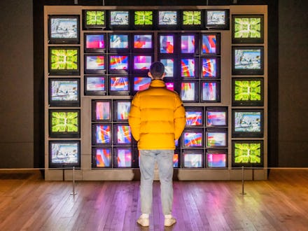 Video Commume 1970 and other installations in the Transmission room - Nam June Paik