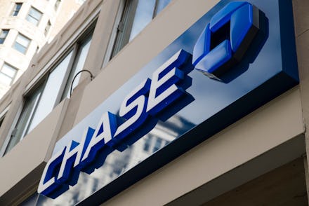 Bank, consumer report, credit report, credit, banks. This Nov. 29, 2018, photo shows a Chase bank lo...