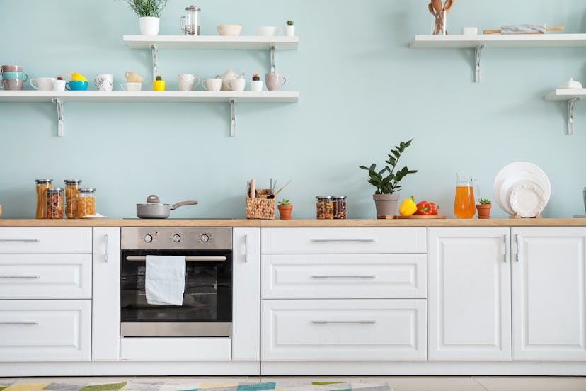 Interior of modern comfortable kitchen