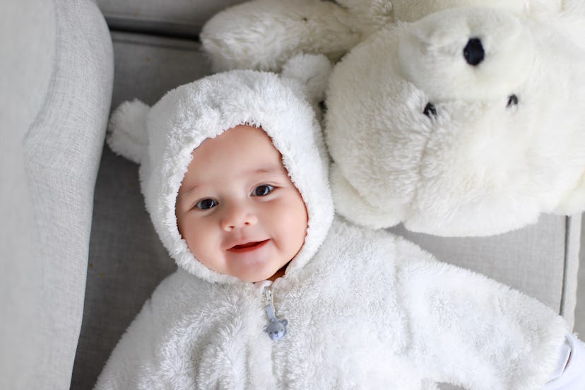 baby in a bear costume