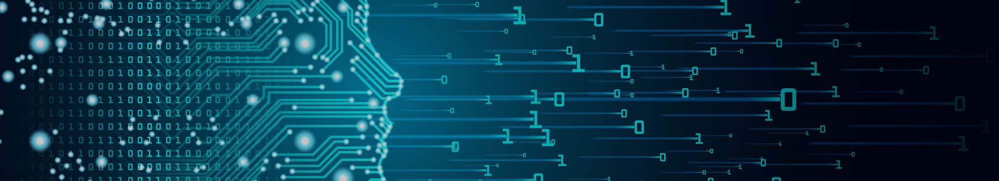 Big data and artificial intelligence concept. Machine learning and cyber mind domination concept in ...