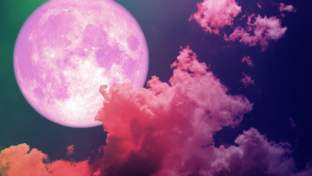 The April 2020 Full Pink Moon Is About Inviting More Color Into Your World